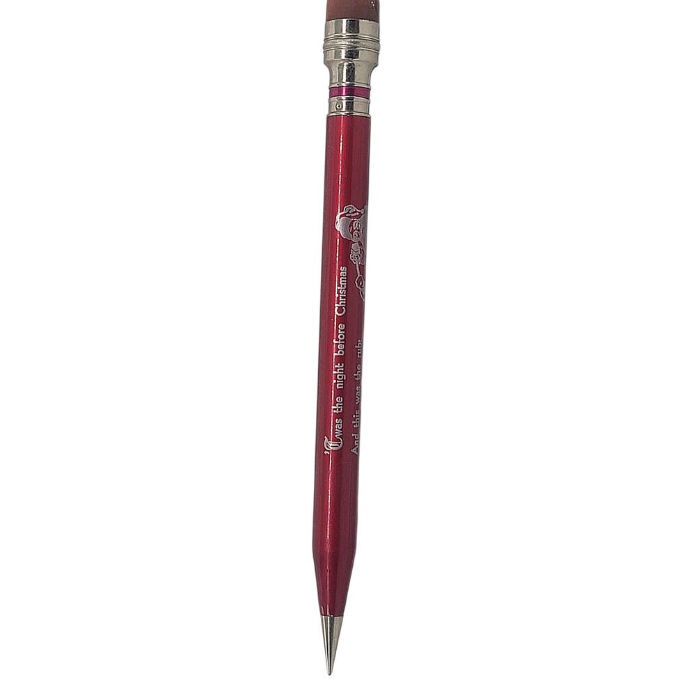 Vtg Giant Jumbo Santa Claus Mechanical Pencil Night Before Christmas 10.5" M2